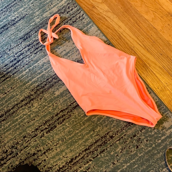 NWOT Orange One Piece Swimsuit from Aerie, Sz L - Picture 7 of 13